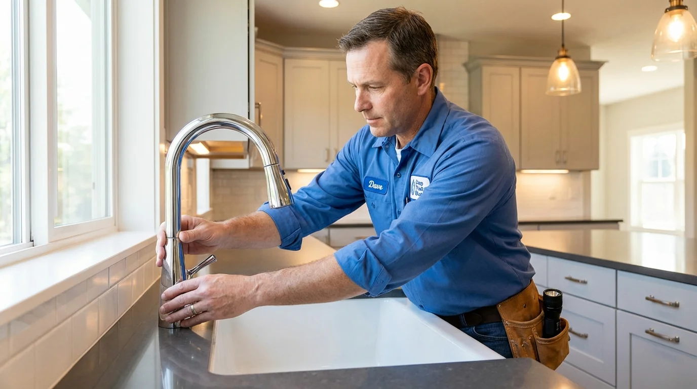 Kitchen faucet installation by Johns Plumbing LLC in Schuylkill Haven