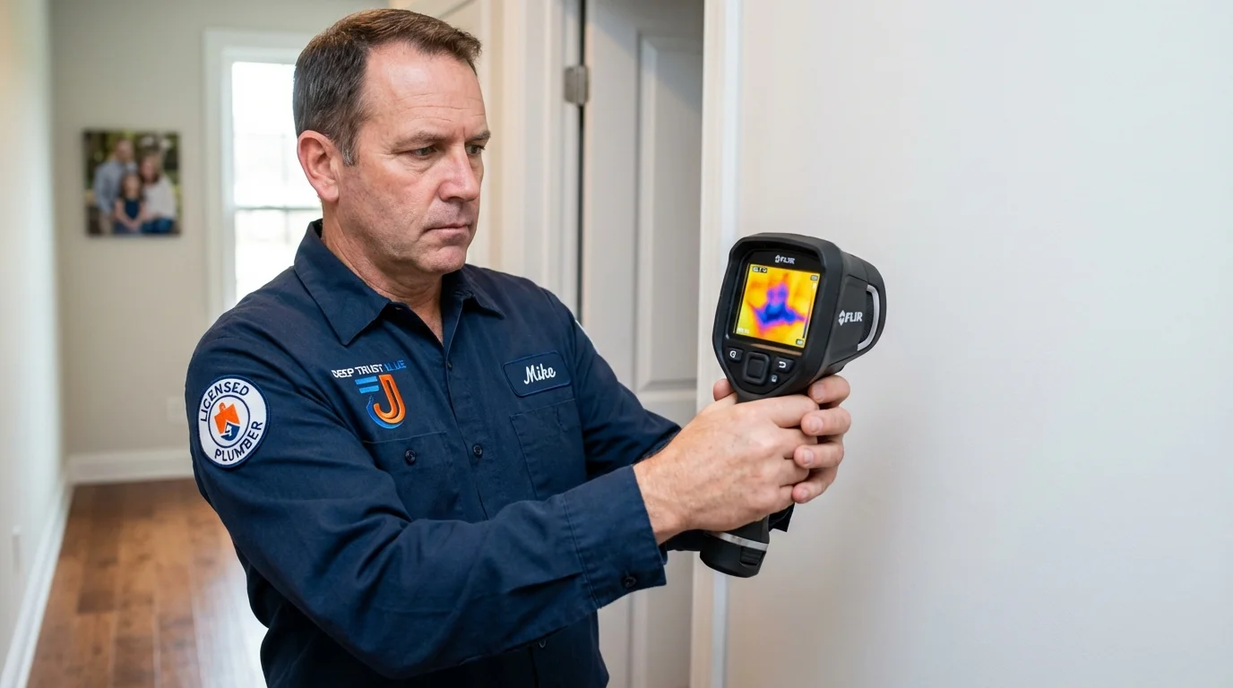 Thermal imaging leak detection by Johns Plumbing LLC in Schuylkill Haven